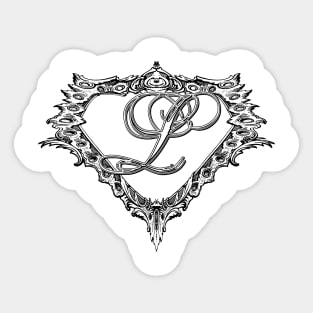 Super Sleek Style L Symbol Sticker